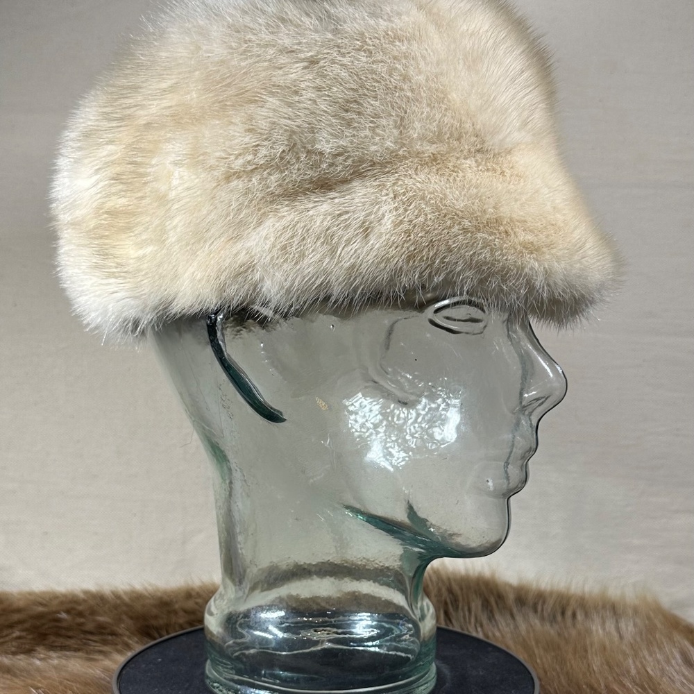 Creme Mink Hat - Picture 4 of 6